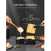 FOHERE Sandwich Maker 3 In 1 Waffle Maker With Removable
