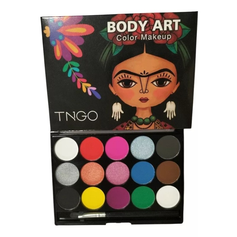Tngo Body Art Tngo Neón + Clásico Maquillaje De Fantasía