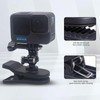 FiTSTILL Backpack Clip for Action Cameras, 360° Adjustable Ball Head,