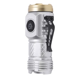 CCYLEZ Mini LED Flashlight, Widely Used Long Battery Life Small Multiple Modes Light Portable 3 LEDs Powerful Flash Light for Outdoor Camping (Silver)