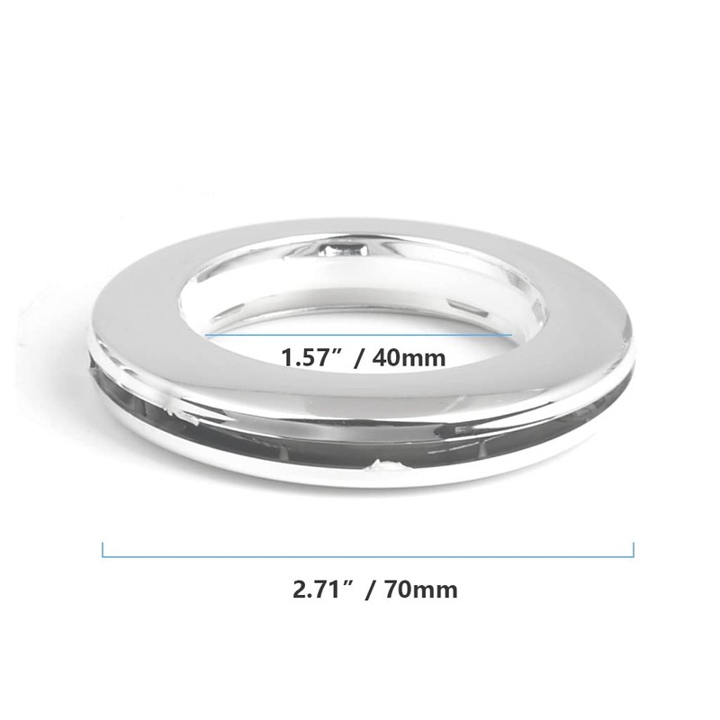 32 Pack Curtain Grommet Plastic Eyelet Rings Inner Diameter 1-9/16"(40mm)