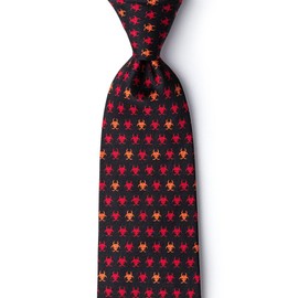 Biohazard Black Silk Tie