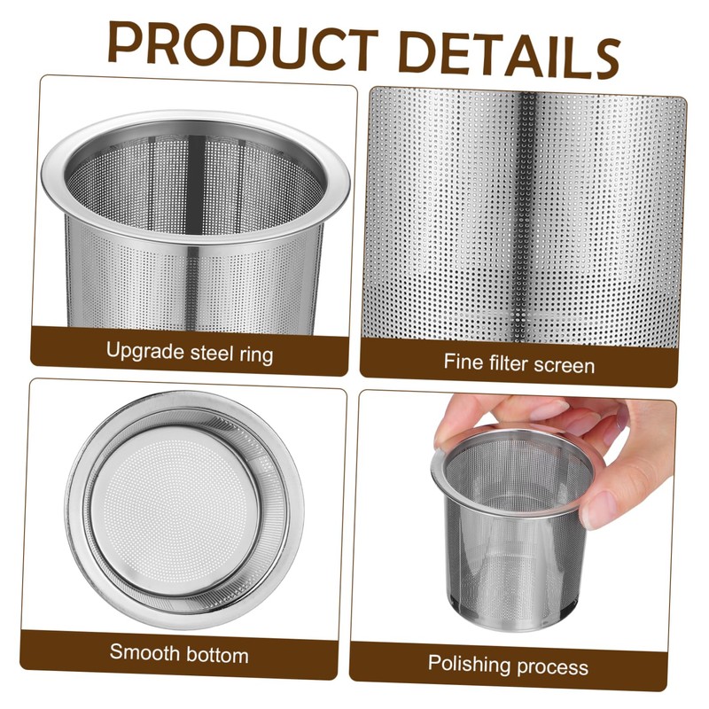 ULTECHNOVO Stainless and Tea Strainer Filter Fine Mesh Design for