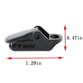 GZWZH 30PCS Crocodile Clips for Tent Additional Pull Points Outdoor Camping Fixed Canopy Hooks Tarpaulin Clips Heavy Duty Locking Clips 1.3x0.47in for Tent Windscreens Windline Fixing Clips