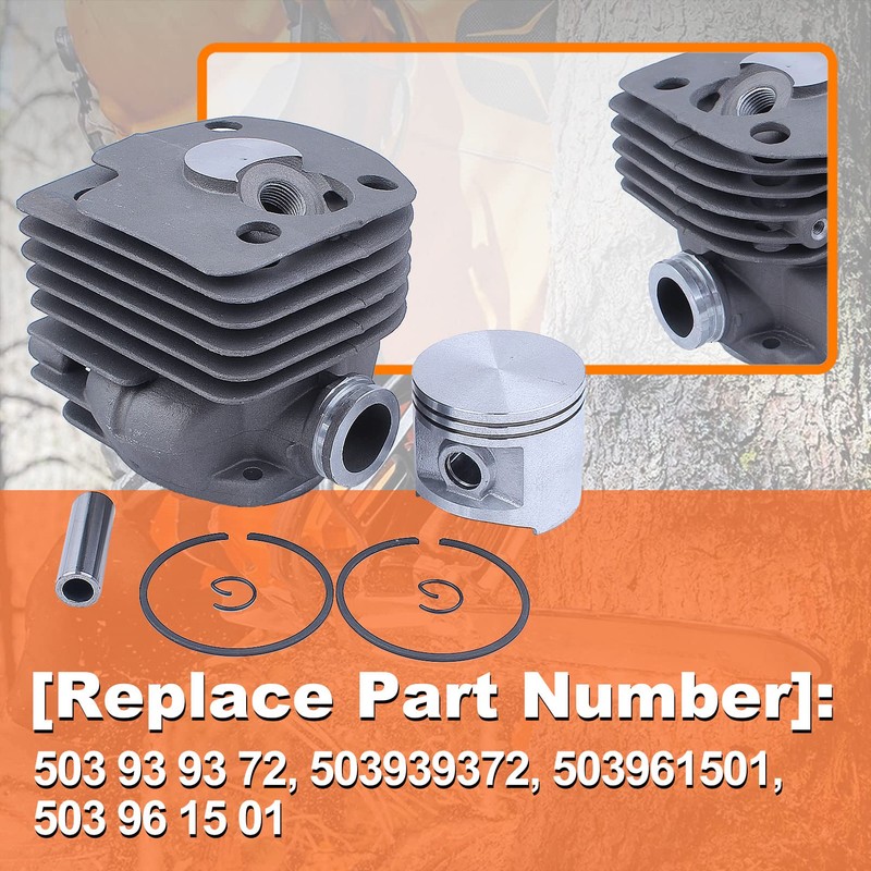 Mtanlo 50mm Nikasil Cylinder Piston Kit For HUSQVARNA 372 372XP