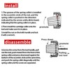 Dlantool 1/4 Inch Shank Router Collet Extension Rod Chuck Holder