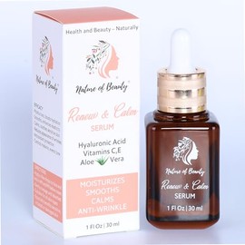 Suero de vitamina C – Suero de ácido hialurónico para la cara con vitaminas C, E y extractos naturales – Restaura, suaviza, calma, unifica el tono de 