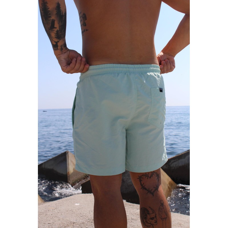 Surf Monkey Quick-Dry Men's Swimming Trunks Volley Shorts, aqua