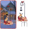 Guangxie Deer Garden Metal Stake with Solar Light, Outdoor Solar