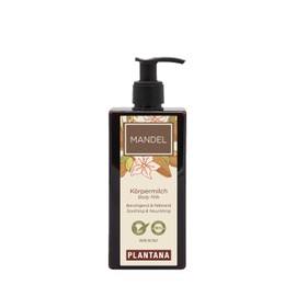 PLANTANA® Almond Body Milk 250 ml | Antioxidant | Moisturising | Free from Parabens, Silicones, SLES, Artificial Colours and Mineral Oils