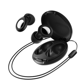 Ear Plugs for Sleeping Noise Cancelling - 45dB Motorcycle Ear Plugs for Noise Reduction - Reusable Silicone Concerts EarPlugs with 8 Ear Tips & Case for Sleep Work Travel Snoring - Black