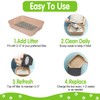 5 Pack Disposable Cat Litter Box, Travel Litter Box,Eco Friendly