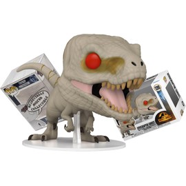 Funko Jurassic World Dominion - Atrociraptor Ghost + ToyBop Protector: Pop! Movies Vinyl Figure (Bundled with Pro-Deluxe Pop Protector Collector Case Box Gift Set)