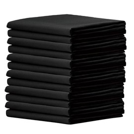 LEISUREWEEK Premium Black Pillowcases 12 Pack, Standard Queen Size, Soft Brushed 1800 Thread Count Microfiber, Allergies Free, Wrinkle Resistant, Tailoring Iron, 1 Dozen Bulk Pillowcases Set