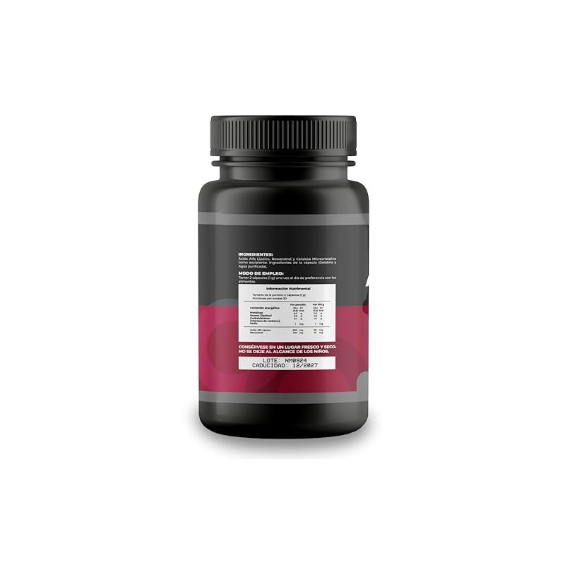 Ácido Alfa Lipoico 100% Puro | Sin Aditivos | 60