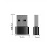 Magnet, USB-A Male to USB-C Female Adapter, Pack 5, Standard