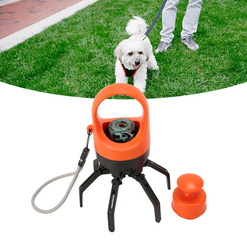 Dog Pooper Scooper Portable Built in Poop Bag Dispenser Efficient