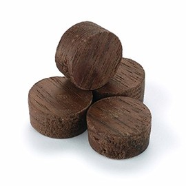 Walnut Side Grain Screw Hole Plugs 1/2" 15 Pack
