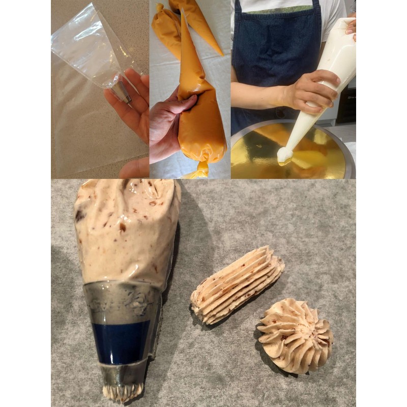 Churro Bags and Tips Set,3 French Star Piping Tips for