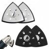 Set of 4 Sanding Plates, Triangle, Fine Sanding Plate, Multitool