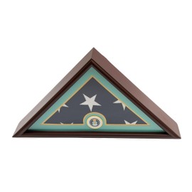 RED BLOOMY 5'x9' Air Force Flag Display Case, Veteran Burial, Army Flag Display Case, Display Case for Collectibles, Flag Display Case for Burial Flag, American Flag Display Case, Veterans Day Gift