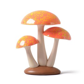 SEINHIJO Mushroom Statue Decor Modern Sculpture Gifts Fairy Ornament Garden Figurine Patio Yard Arts Polyresin Crafts 7.9inch