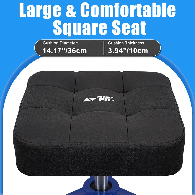 FreekyFit Adjustable Shop Stool,Garage Mechanic Stool Chair,Work Seat for Workshop,