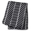 Lulujo Bamboo Muslin Swaddling Blanket, Herringbone