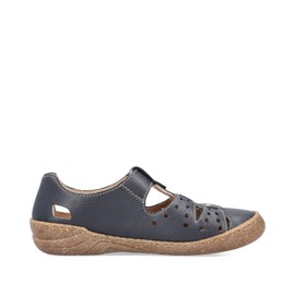 Rieker 54555 Women's Slip On Slippers, blue