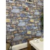 Dundee Deco 3D Wall Panels - Cladding Periwinkle Ginger Stone