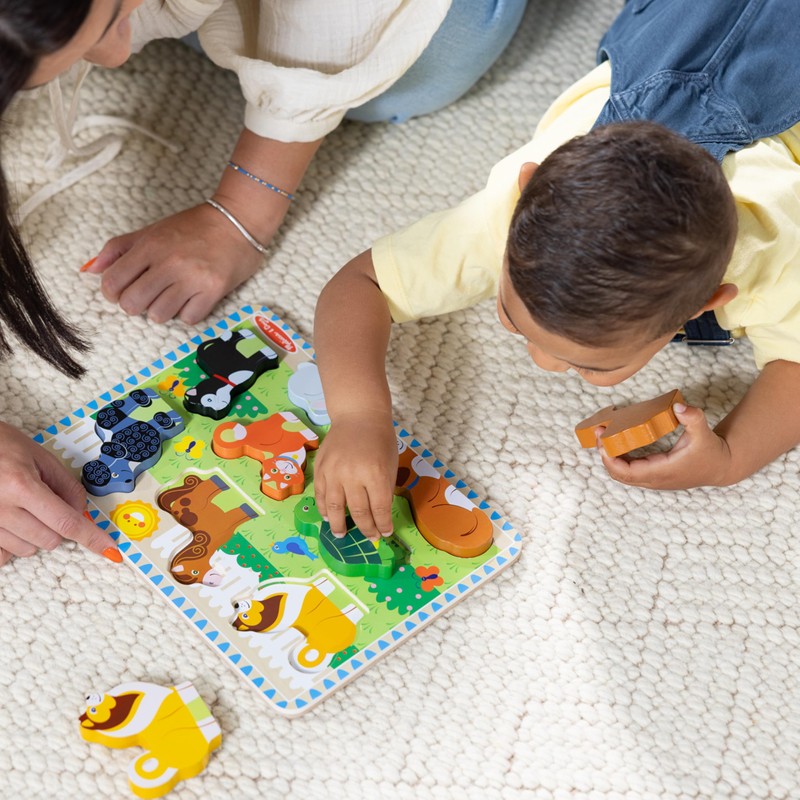 Melissa & Doug Pets Wooden Chunky Puzzle (8 pcs)
