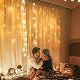 Butterfly Curtain Fairy String Lights, 120LED 8 Modes USB Powered Timer Firefly Twinkle Light with Romote, 14.7FT Copper Wire Hanging Decoration for Room, Wedding, Bedroom, Party, Christmas Decor