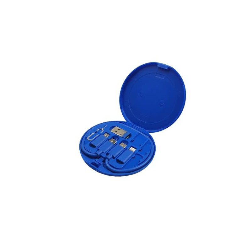 ZALUJMUS Multifunctional Data Cable Storage Box Adaptor for USB-C and