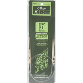 Clover Takumi Bamboo Circular 29-Inch Knitting Needles, Size 11