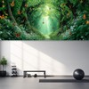 13x6 ft Enchanted Forest Path Garage Door Banner - Sunlit