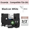 Oozmas TZe261 Tapes Compatible with Brother P-Touch TZe Tape 36