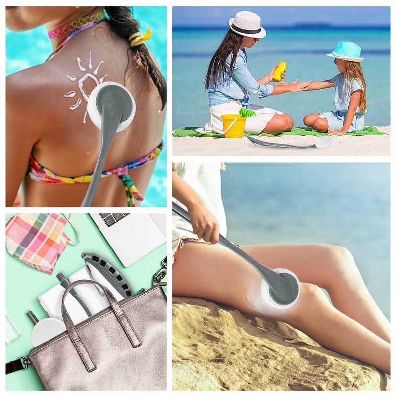 Lotion Applicator for Back, 20.5'' Replaceable Back Lotion Applicator, Easy