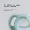 Tommee Tippee Ultra-Light Silicone Pacifier, 0-6 Months, Symmetrical One-Piece Design,