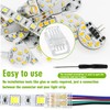 EPLZON EPLZON 4-pin 10mm LED strip connector LED solderless strip