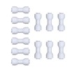 EZRODI 12pcs White Plastic Union Connector (1/4-in OD x 1/4-in