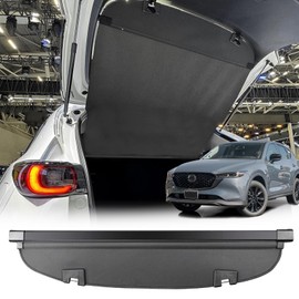 Volcaner for Mazda CX5 Trunk Cover Cargo Cover Accessories, Leather Retractable Cargo Cover for 2025 Mazda CX-5 Accessories 2024 2023 2017-2022 Anti-Peeping Anti-Theft Privacy Screen Shade