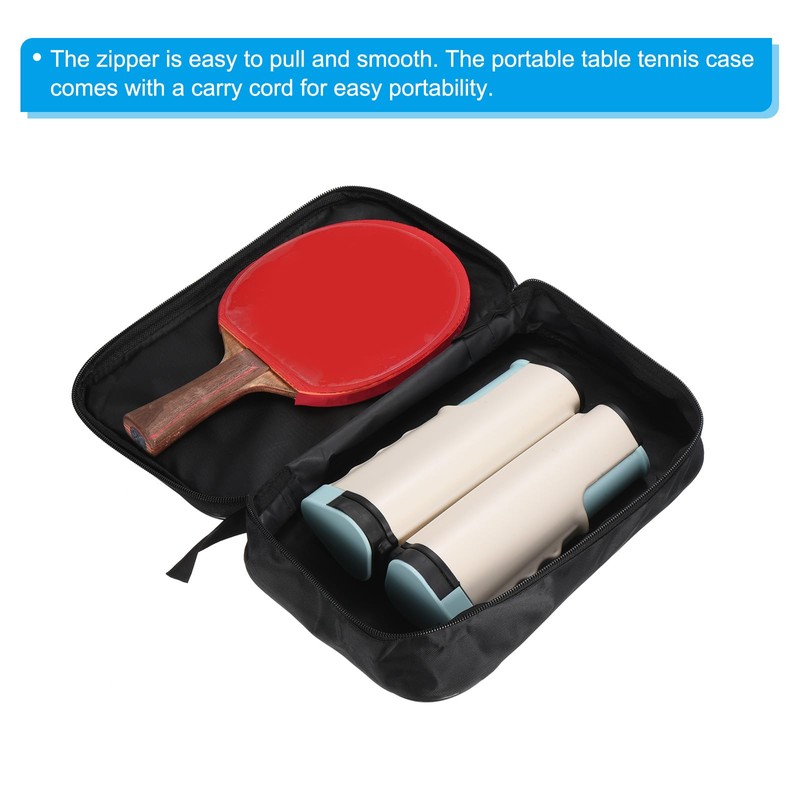 PATIKIL 11" x 7" Ping Pong Paddle Case, Table Tennis