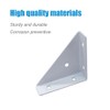 10 Pcs White Corner Brackets,Metal Triangular Shaped Corner Bracket,Heavy Duty