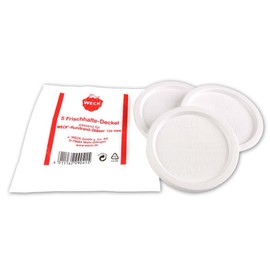5 x Weck Frischhalte-Abdeckungen, Durchmesser = 120 mm