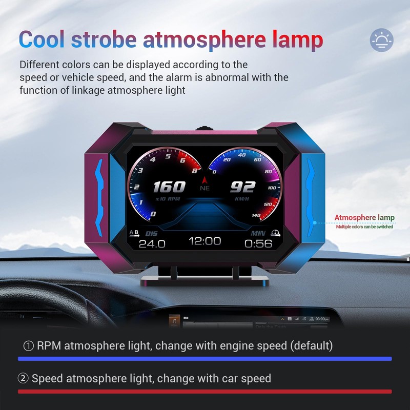 OBD + GPS HUD P25 Head Up Display Car Digital