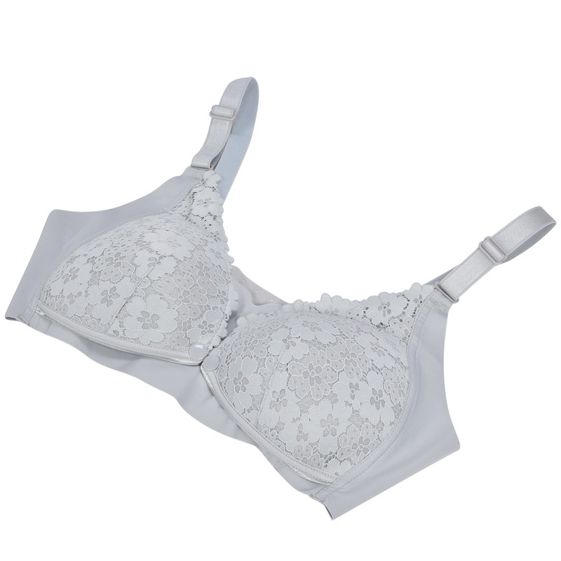Women's Breastfeeding Bra Soft Lace Front Closure Thin Comfy Seamless