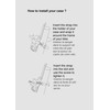 Folding Bike Lock with Heavy Duty Security Chain for Bicycles,