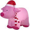 Gemmy Inflatables Holiday G08 36830 Air Blown Outdoor Pig Decor