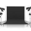xisho Black Screen Backdrop 6.6×5ft Portrait Background 100% Polyester Collapsible