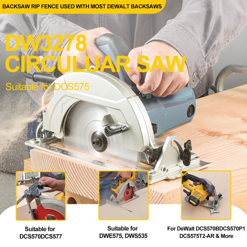 DW3278 Circular Saw Rip Fence for Dewalt 7-1/4-Inch to 8-1/4-Inch